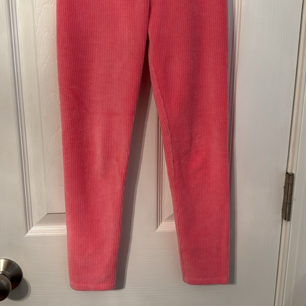 Janie & Jack 6T Girls Pink Corduroy Leggings - Picture 3 of 7